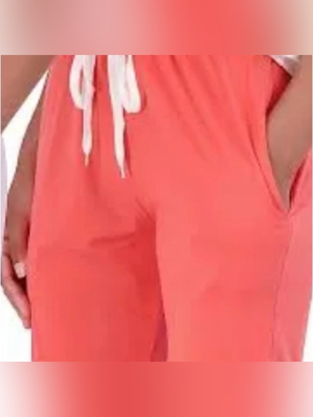 Realessentials coral soft pull-on drawstring pocket shorts